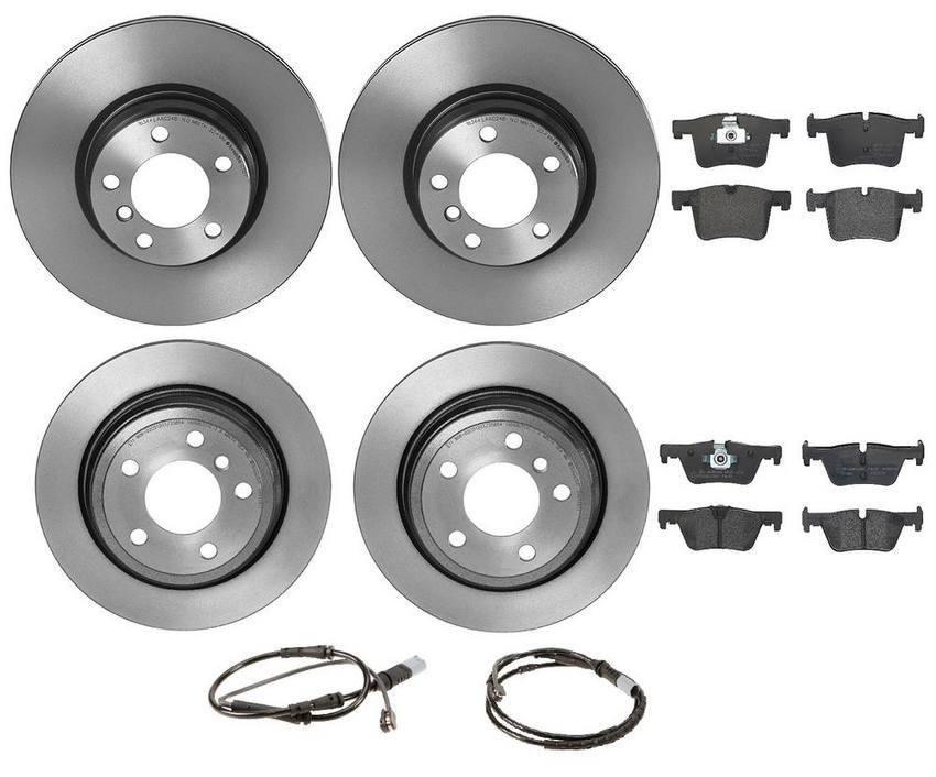 BMW Brembo Brake Kit - Pads &  Rotors Front and Rear (330mm/300mm) (Low-Met) 34356792292 - Brembo 1634924KIT